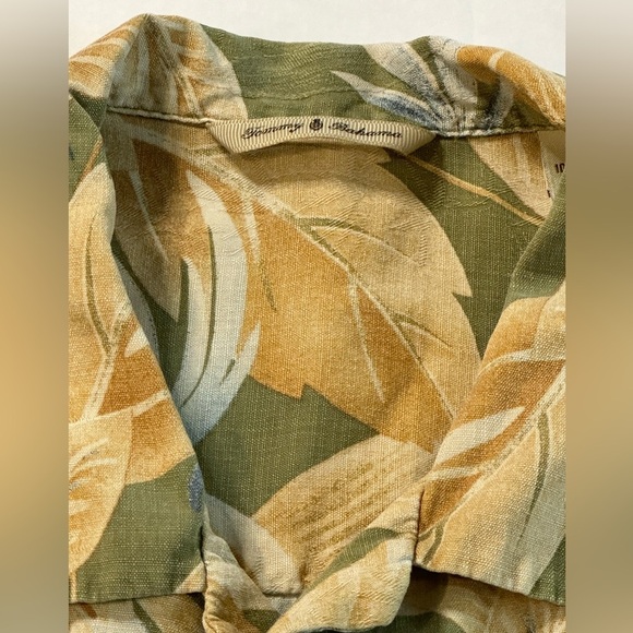 Tommy Bahama Hawaiian 100% Silk Short Sleeve Floral Size X-Large - Picture 3 of 10